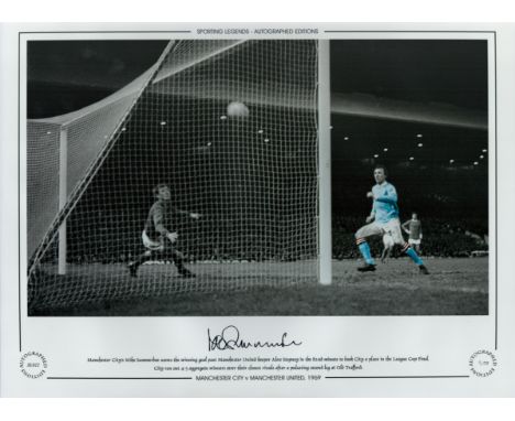Mike Summerbee Signed 16 x 12 Colourised Autograph Editions, Limited Edition Print. Good condition. All autographs come with 