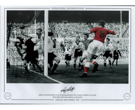 Roy Bentley Signed 16 x 12 Colourised Autograph Editions, Limited Edition Print. Good condition. All autographs come with a C