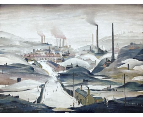 Laurence Stephen Lowry R.B.A. R.A. (British, 1887-1976), Industrial Panorama, signed l.r., blind stamp l.l., colour print, 60