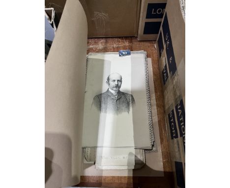 A collection of 19th century portrait engravings of notable people
