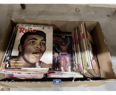 Boxing. A collection of approx. 120 Ring Magazine, 1950s-1960s and 20 copies Boxing Illustrated 1960s