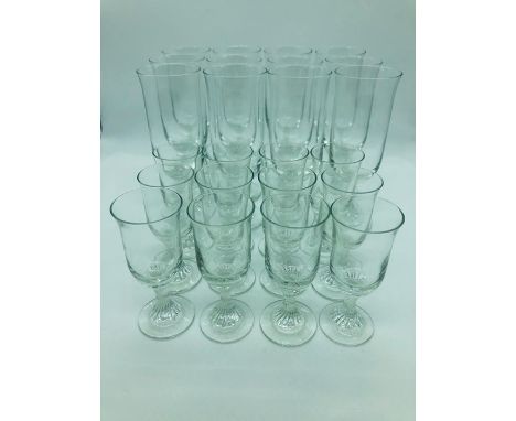 A selection of British Airways vintage first class glassware
