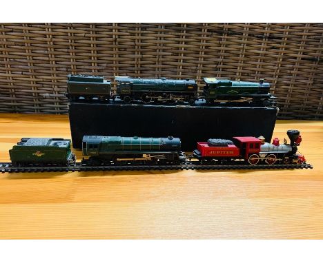 A Rokal German engine and a Bachmann Locomotive 