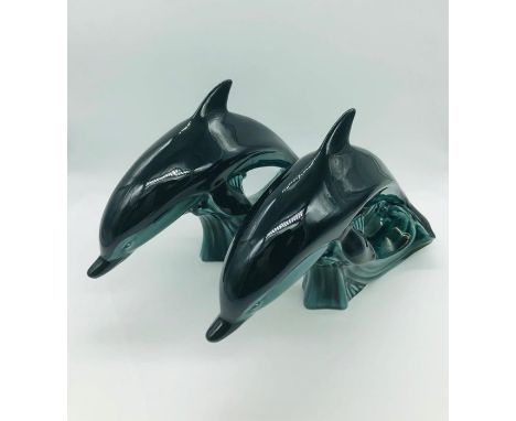 Two Poole Pottery Dolphins.