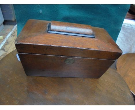 2 cpt. rosewood tea caddy