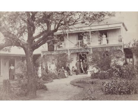 A SMALL GROUP OF VICTORIAN AND CONTEMPORARY FOREIGN PHOTOGRAPHS 1880'S AND CIRCA  mainly albumen prints including Clifton Sus