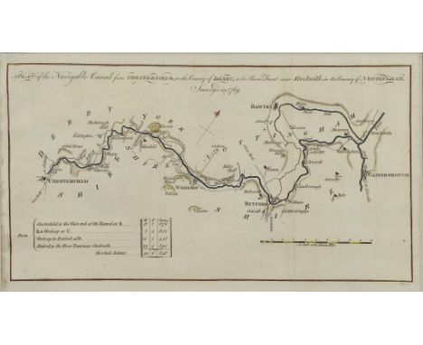 NOTTINGHAMSHIRE.  A COLLECTION OF 18TH AND 19TH CENTURY MAPS, PLANS AND PRINTS AFTER VARIOUS CARTOGRAPHERS AND ARTISTS   and 