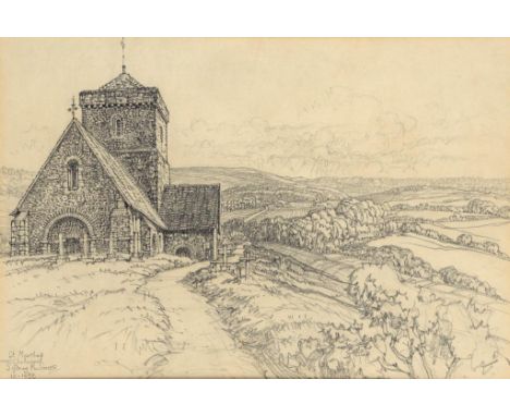 †SYDNEY ROBERT JONES (1881-1966) ST MARTHA'S CHURCH CHILWORTH; BLANCHLAND NORTHUMBERLAND; BOSCASTLE AND TWO SHEETS OF VIGNETT