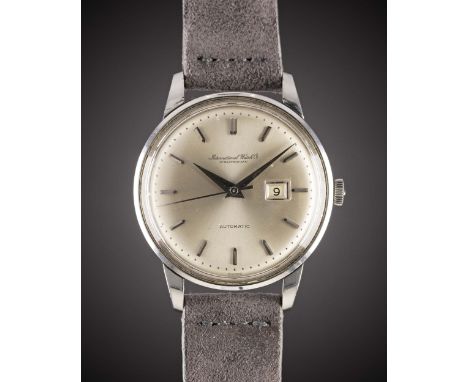 A GENTLEMAN'S LARGE SIZE STAINLESS STEEL IWC AUTOMATIC WRIST WATCH CIRCA 1960s, REF. 648A Movement: Automatic, cal. 8531, sig