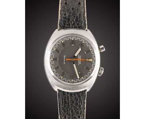 A GENTLEMAN'S STAINLESS STEEL OMEGA CHRONOSTOP DRIVERS WRIST WATCHCIRCA 1968, REF. 145.010Movement: 17J, manual wind, cal. 86