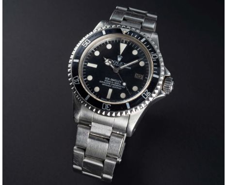 A RARE GENTLEMAN'S STAINLESS STEEL ROLEX OYSTER PERPETUAL SEA DWELLER BRACELET WATCHCIRCA 1977, REF. 1665 "GREAT WHITE", FIRS