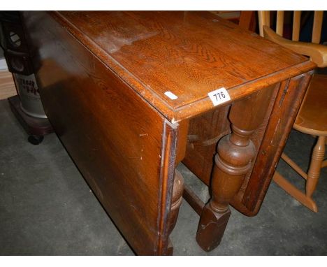An oak gate leg table, COLLECT ONLY.