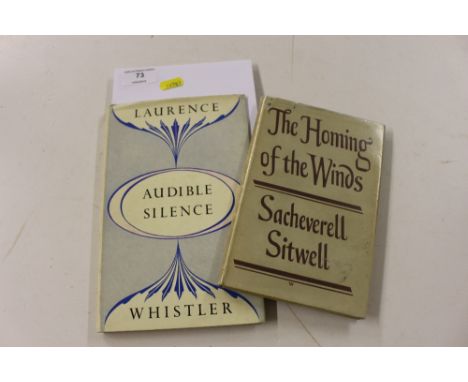A First Edition "The Homing Of The Winds"; and a First Edition of "Audible Silence", by Lawrence Whistler 