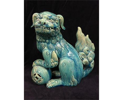 An antique Chinese ceramic Foo dog