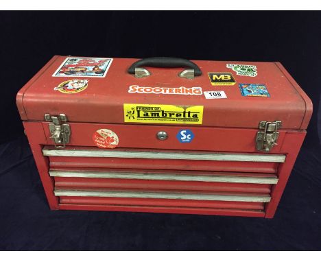 A Vintage metal 1960's toolbox