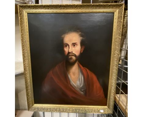 OIL ON CANVAS EARLY 19TH CENTURY PORTRAIT OF A MAN 75 X 86CMS WITH FRAME