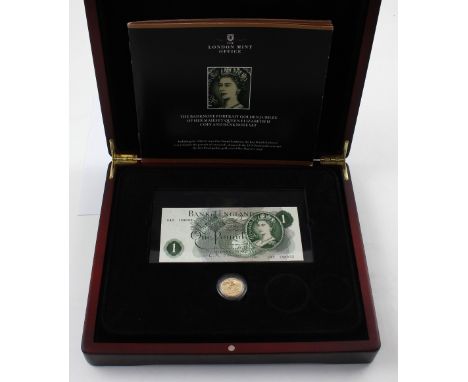 The London Mint Office; 'The Banknote Portrait Golden Jubilee of Her Majesty Queen Elizabeth II' coin and banknote set includ