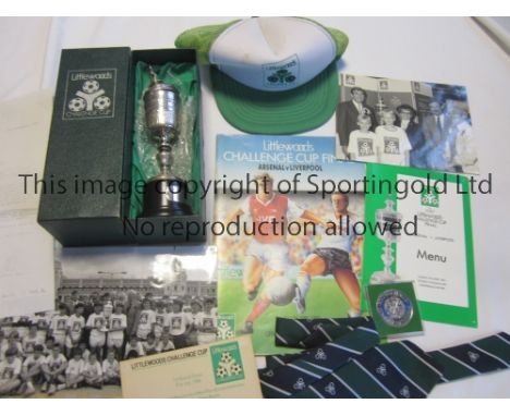 LITTLEWOODS / LEAGUE CUP FINAL MEDAL 1987      A package including the original boxed medal that was awarded to players after