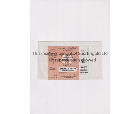 1966 WORLD CUP      Unused ticket for England v Mexico 16/7/1966.    Very good