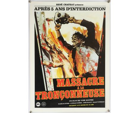 The Texas Chainsaw Massacre (R-1982) French Petite film poster, rolled, 16 x 21 inches.This is an original poster from the fi
