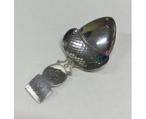 A rare Georgian silver caddy spoon in the form of an acorn. Birmingham 1862. By Elizabeth Morley. Approx. 8 grams. Est. £180 