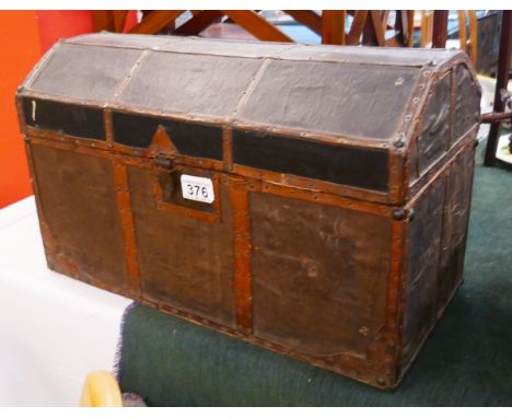 Small leather trunk