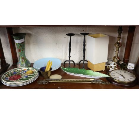 Shelf of collectables to include Poole