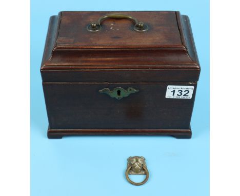 Mahogany tea caddy