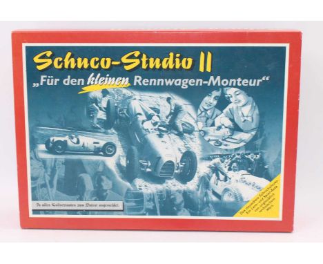 A Schuco No. 01222 tinplate kit for a Studio 2 Auto Union Type C race car housed in the original foam packed box with instruc