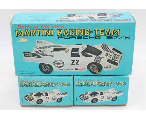 A Nanyung Toy Company of Taiwan, approx 1/18 scale boxed plastic and battery operated model of a Martini Racing Porsche 917/K