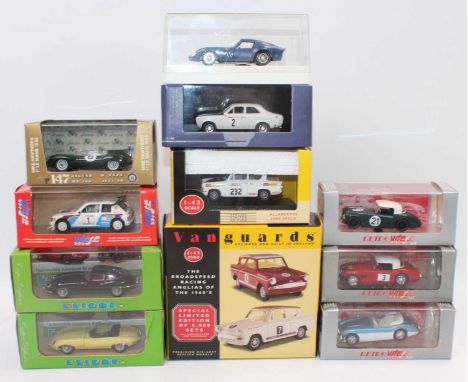 11 various boxed mixed 1/43 scale Highspeed Racing and Classic Car diecast vehicles, mixed manufactures to include Trofeu, Vi