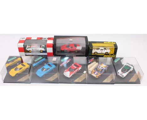 Eight various boxed mixed 1/43 scale Lancia related diecast vehicles by Vitesse, Minichamps, Solido and Starter, examples to 