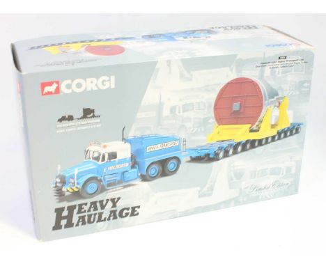 Corgi Road Transport Heavy Haulage Commercial Vehicle in 1:50th scale as follows: 18001 Scammell Contractor with Nicholas Bog