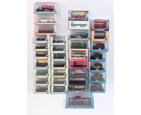 Two trays containing a quantity of various mixed scale Oxford diecast all modern issue in various plastic casing and all-card