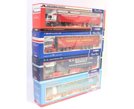 A group of 4 Corgi Road Transport Haulage Commercial Vehicles in 1:50th scale as follows: 75807 MAN Curtainside in "John Raym