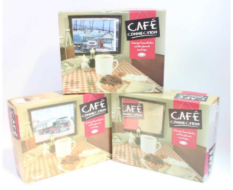 A collection of 3 boxed Corgi Classics 'Cafe Connection' models in approx. 1:50 scale as follows: CC11603 Albion Reiver sheet