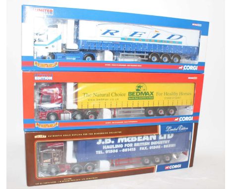 A Corgi Toys Hauliers of Renown 1/50 scale road transport diecast group, three boxed as issued examples to include Ref. Nos. 