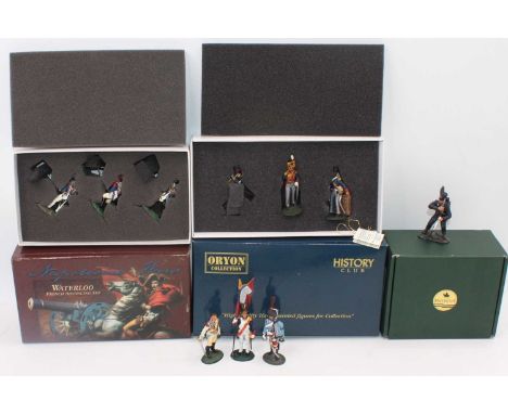 A collection of various Britains, Oryon, Patriot Miniatures, and Del Prado white metal military figure group, to include No. 