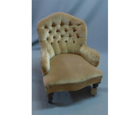 A button back nursing chair 