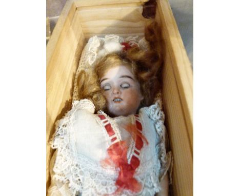 Vintage ceramic headed doll in Edwardian clothing A/F CONDITION REPORT: The doll is in general good condition , the head simp