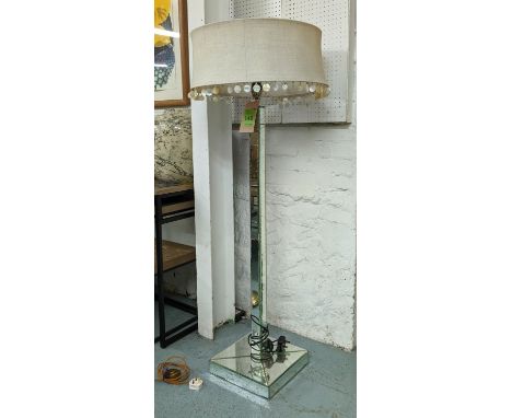 STANDARD LAMP, 120cm H, mirrored. 