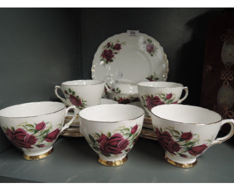A vintage part tea service by Colclough 