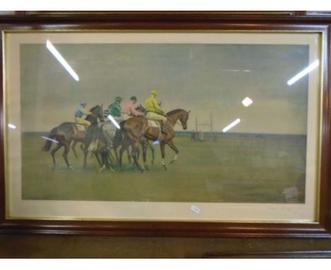 A. Munnings 'october meeting' framed print