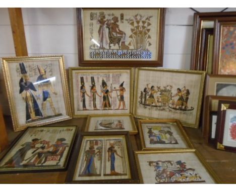 9 Egyptian prints in various sizes