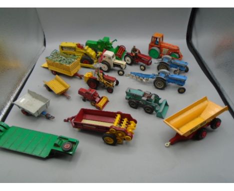 Die cast tractor/ farming collection mostly Dinky, Corgi etc