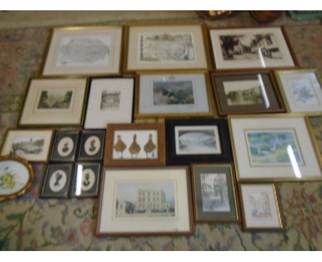 Watercolours and prints collection