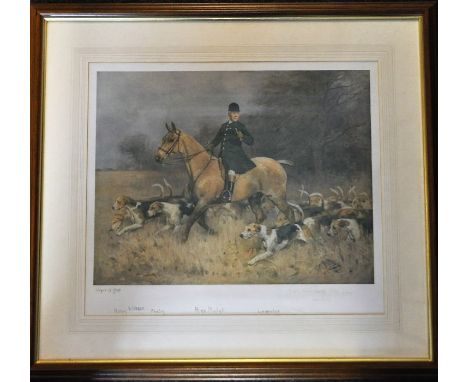 After Alfred G Haigh signed print depicting Will Dale "the best of nature's gentlemen" on Red Mullet , signed in ink (faded) 