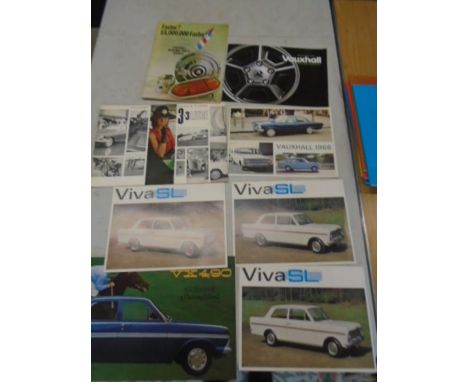 Collection of Vauxhall motor car brochures