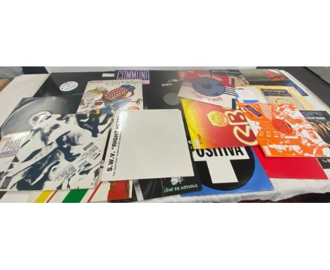 Large selection of 12 inch dance, R&amp;B and soul record singles to include JuJu, Gloria Estefan, Paul Hardcastle etc 
