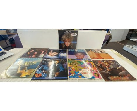 Nine assorted vinyl records to include Cliff Richard The Rock N Roll era, The Everly Brothers The Rock N Roll era, Lenna Horn